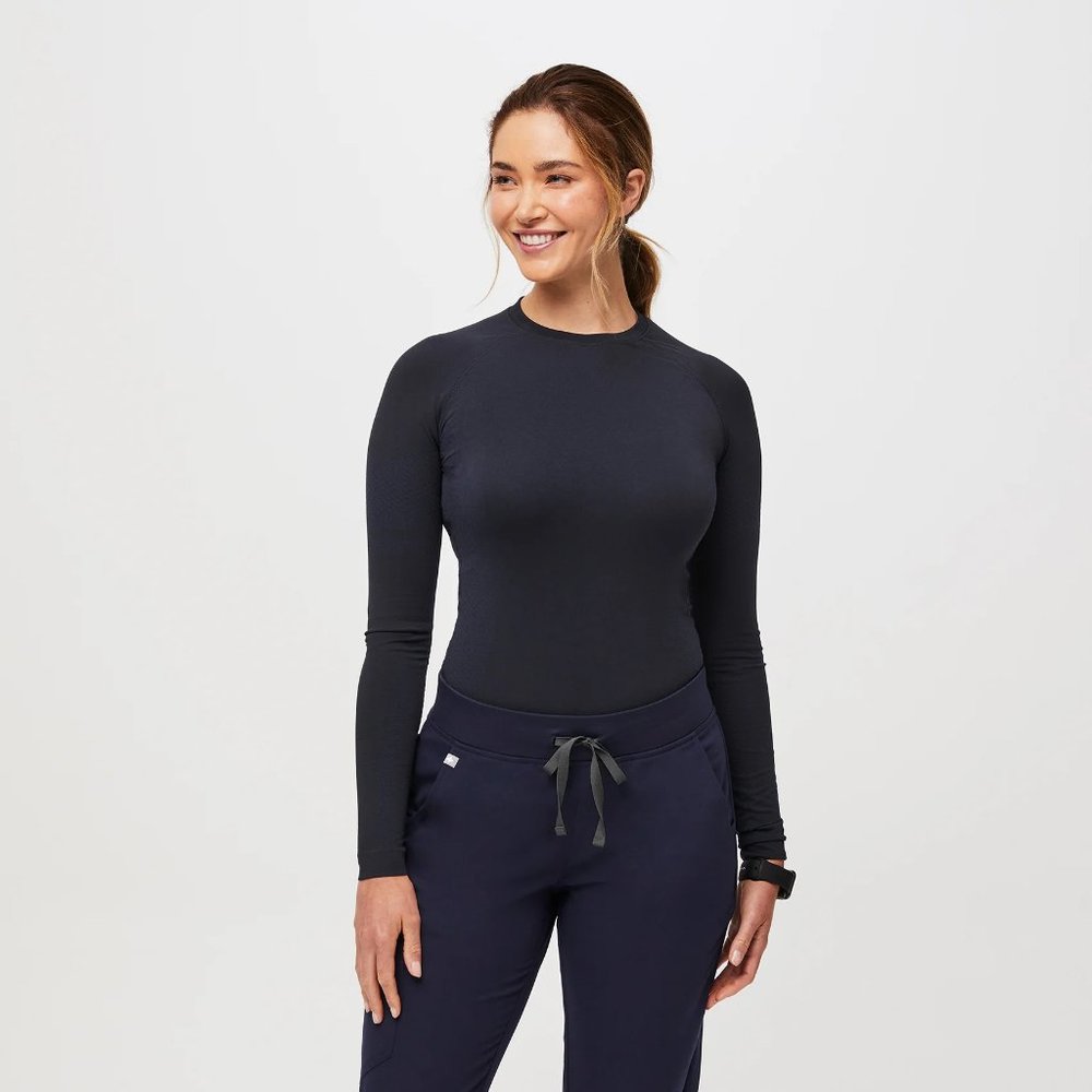 FIGS Salta Seamless Longsleeve Underscrub Navy size medium